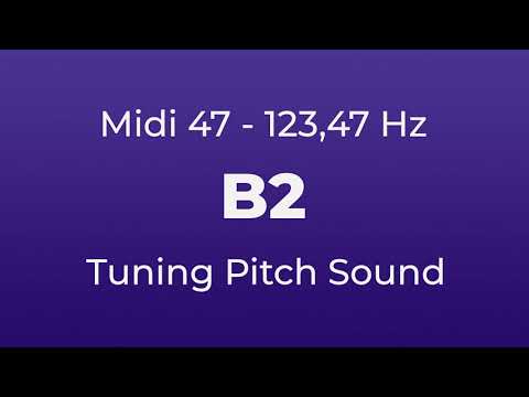 B2 Tuning Pitch | 123,47 Hz | Midi Key 47