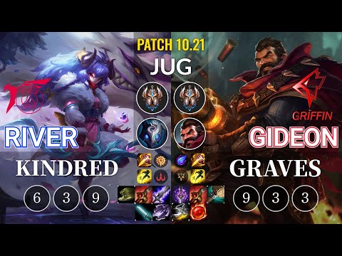 TLN River Kindred vs GRF GIDEON Graves Jungle - KR Patch 10.21