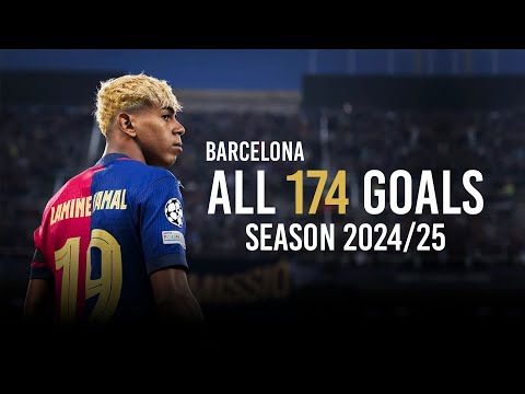All Barcelona Goals – 2024/25 Season (174 Goals)