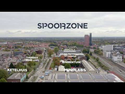 Dronevideo nieuwbouw Spoorzone Tilburg