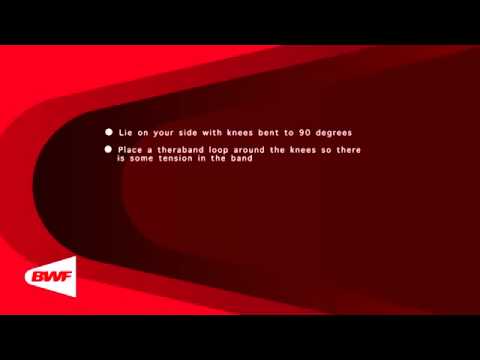 CE2M8V66 Theraband Exercises   Abductors Lying on Your Side 1