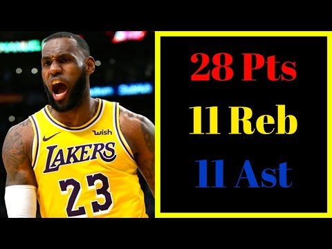 LeBron James Highlights vs Nuggets Triple Double 10-25-2018