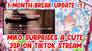 Miko Drops by a Cute 35P Girl’s TikTok Stream and Surprises Her