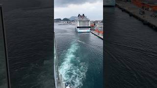 Saying goodbye to @msccruisesofficial  MSC EURIBIA in Norway 🇳🇴 #cruiselife #cruisetime