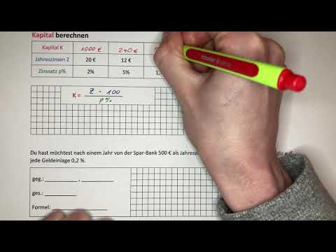 Kapital berechnen
