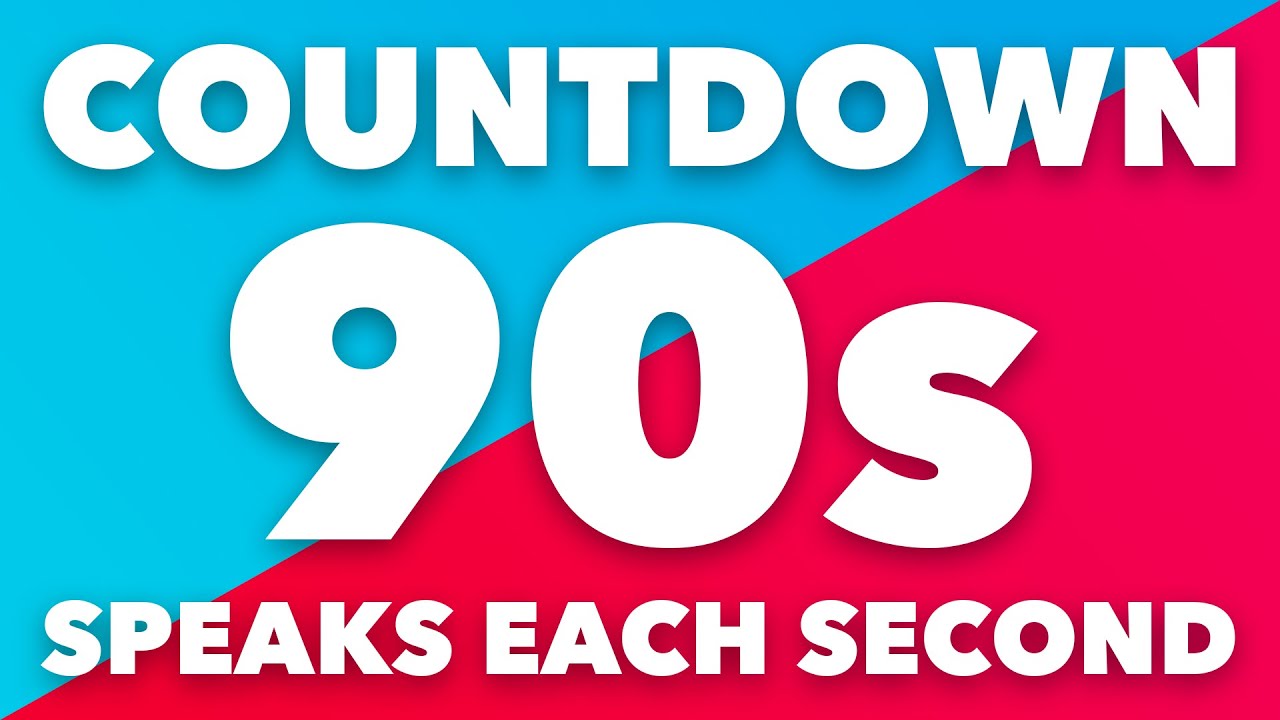 90 Second Timer with Voice Countdown