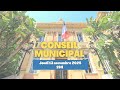 Conseil municipal du 13 novembre