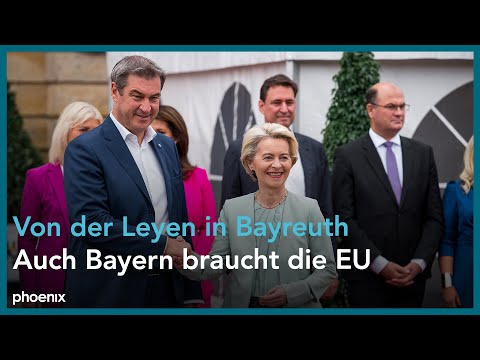 Bayern: Pressekonferenz von CSU-Chef Söder mit EU-Kommissionspräsidentin Ursula von der Leyen