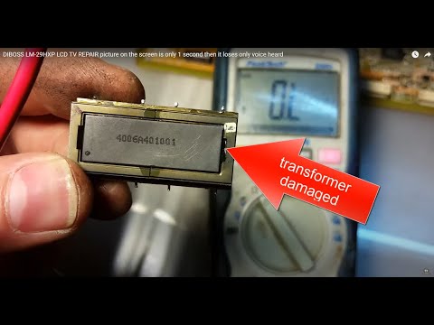 DIBOSS LM-29HXP LCD TV REPAIR picture on the screen is only 1 second then it loses only voice heard
