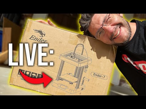 250mm/s? Creality Ender-7 First Print LIVE!