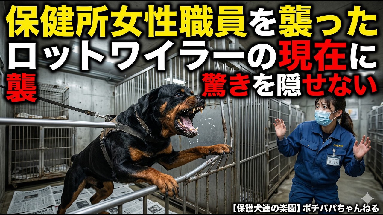 保健所女性職員を襲ったロットワイラーの現在に驚きを隠せない