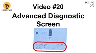 20 v3 Solar Suitcase – Advanced Diagnostic Screen