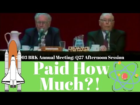 Warren Buffett: Compensation Is Not Rocket Science (2003 Q27 pm)