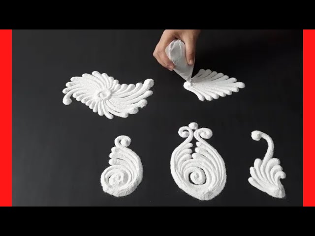 How use plastic bag for rangoli designs by pranali tulsankar
