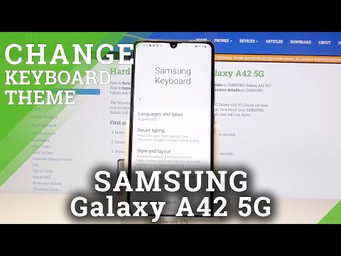 How to Change Keyboard Theme in Samsung Galaxy A42