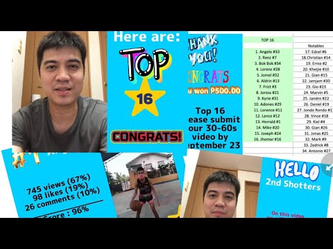 Top 16 winners / Entry Round / Dribbling Competition / Dy2ndshot / Season 1