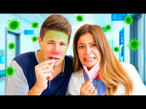 MATTI STA MALE E FA IL TAMPONE CON LA DOTTORESSA...😷