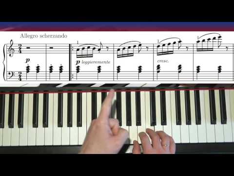 Learn To Play Arabesque (J.F. Burgmuller) - Piano Tutorial Part 1