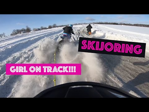 SKIJORING / YAMAHA YZ450F / GIRL ON TRACK! / LATVIA