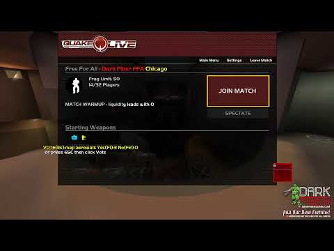 Dark Fiber Live Stream - Quake Live - https://discord.gg/v7bP7WR - Quake Champions