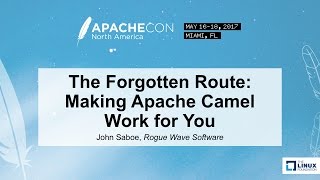 The Forgotten Route: Making Apache Camel Work for You - John Saboe, Rogue Wave Software
