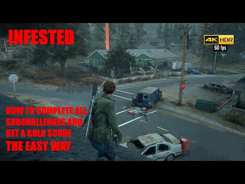 Days Gone PS5 4K 60fps - INFESTED - How To Complete All The Challenges , The Easy Way