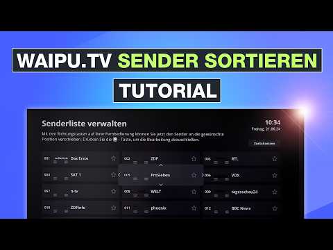 Waipu.tv Sender sortieren - Favoriten & Programme bearbeiten | Waipu TV Stick PC & App – Testventure