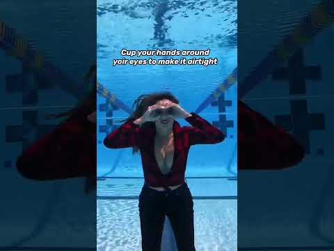 how to SEE UNDERWATER without googles ! #shorts #youtubeshorts #underwater #tutorial