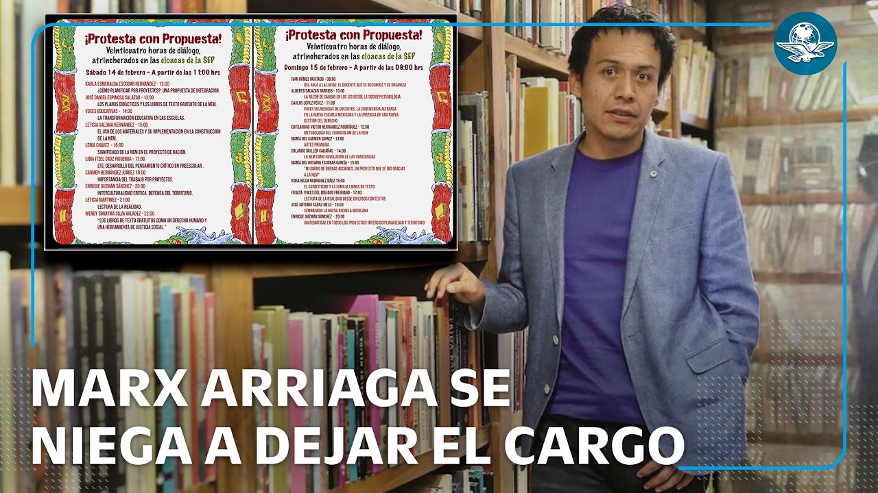 Marx Arriaga desafía a la SEP, se niega a dejar el cargo y llama a una jornada de protesta