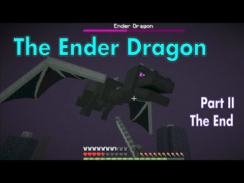 Minecraft - The Ender Dragon (Part 2 - The End) - my 1st time fighting the dragon in 2013