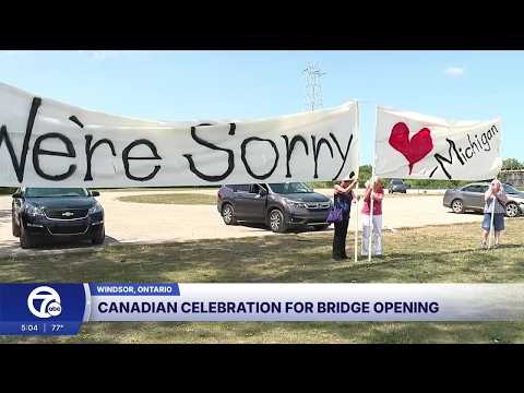 Detroiters respond to ribbon cutting in Canada