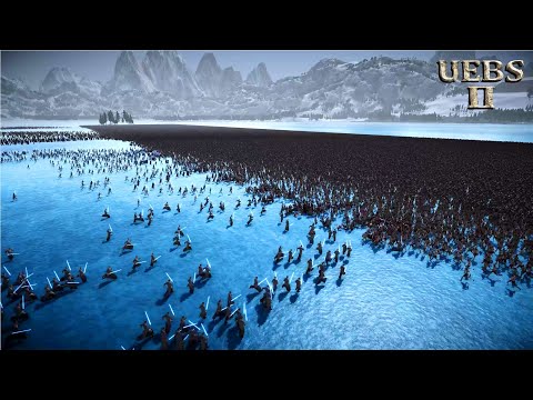 5,000 LASER KNIGHTS & 120,000 SPARTANS vs 6 BARRICADES OF ZOMBIE | Epic Battle Simulator 2 | UEBS 2