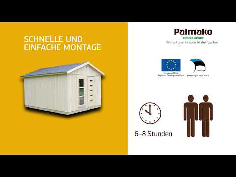 Palmako Nordic Haus Ly 13,6m2 Montage GER