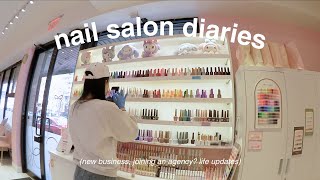 life as a nail salon owner in nyc ⟡ ݁₊ (new business, joining a nail agency, life updates)