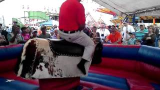 preview picture of video 'Perry fair bull riding bloopers'