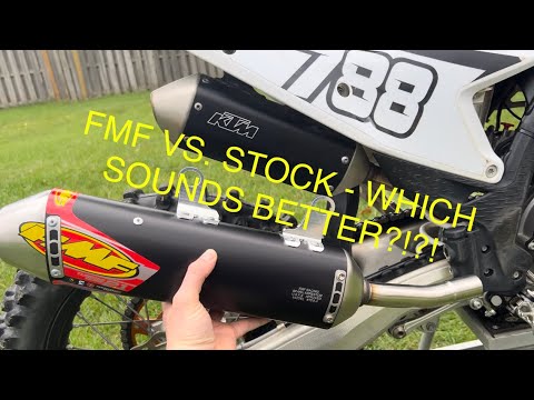 FMF Turbinecore 2.1 Silencer vs. Stock 2023 KTM 250 XC Silencer Sound Test
