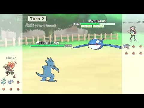 Pokémon Golduck vs Kyogre | Random Battle