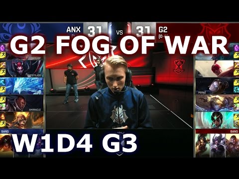 G2 vs ANX W1D4 - G2 FOG OF WAR Player Experience Stream (w/ Kiwikid) | Group A LoL S6 Worlds 2016