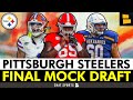 Final 2024 Steelers Mock Draft: Omar Khan TRADES DOWN In RD1 Of The NFL Draft & Takes Amarius Mims!