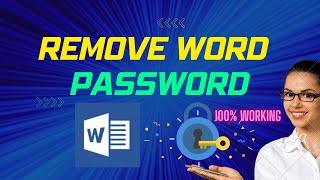 How to Remove Word Password without Software ? Working 100%✅