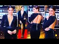Kriti Sanon Looks Smoking Hot In Centre Slit Backless Black Gown At HT Most Stylish Awards 2022