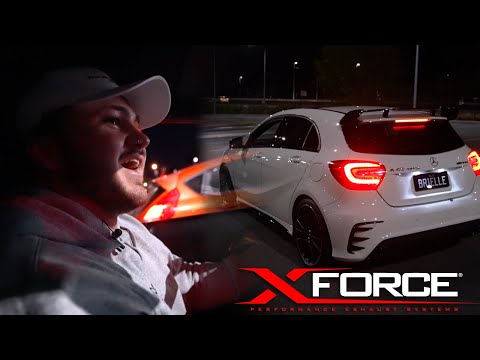MERCEDES AMG A45 X-FORCE EXHAUST SOUND TEST