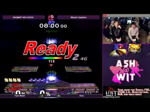 Tryce Blazer (Fox) vs Azzu (Falco) - ASH@WIT #44 Melee Winner's Quarters