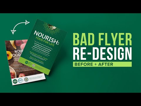 Bad Flyer Re-Design I Graphic Design Tutorial
