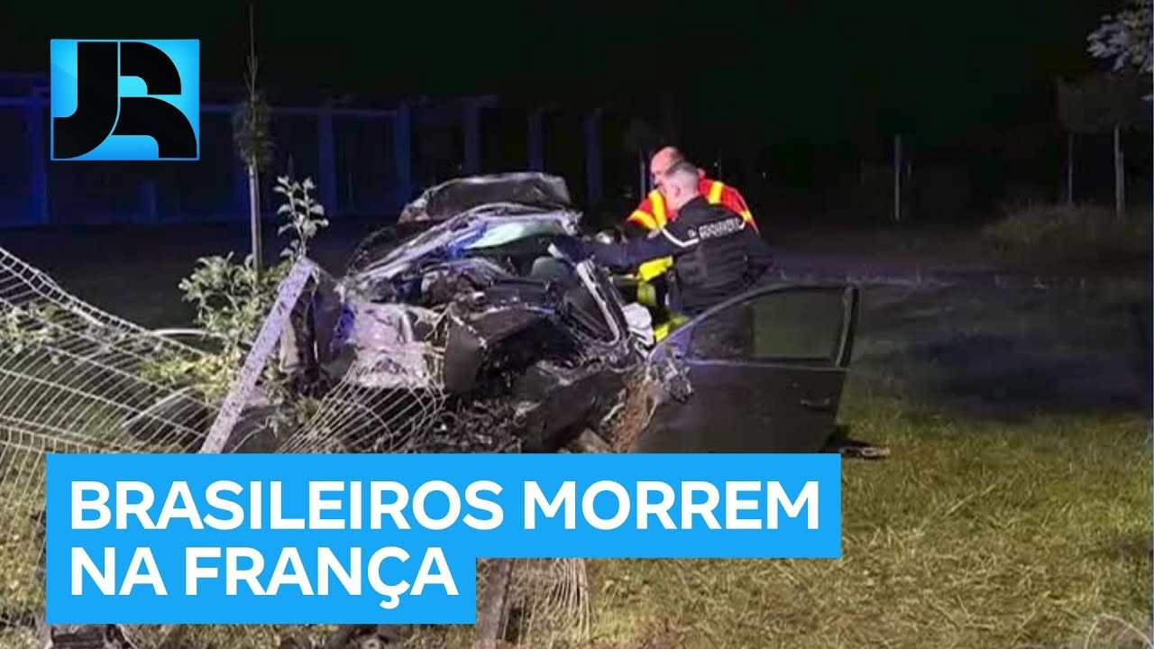 Quatro brasileiros morrem em acidente de carro no leste da França na madrugada desta segunda (16)