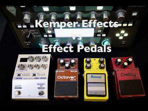 Kemper Effects vs Effect Pedals Part 1 Delay, Flanger & Octaver