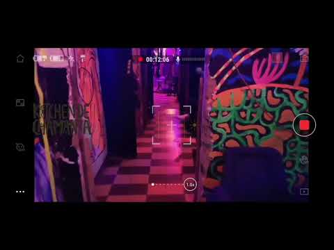 Salvador Horen with shamanic microhouse in Ix-Chel series, Casa de la Luna, Medellin