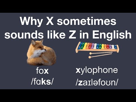 Why X sometimes sounds like Z (in English)