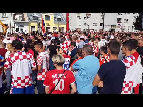 Gospić gledao Hrvatska - Francuska!!!