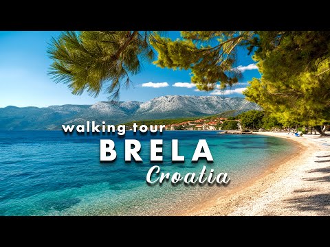BRELA 🇭🇷 CROATIA 🇭🇷 PUNTA RATA BEACH 🇭🇷 WALKING TOUR 4K
